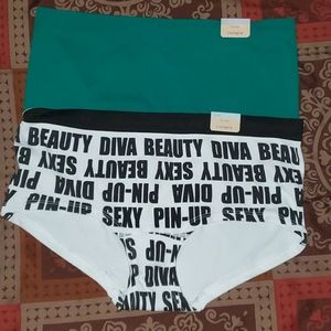 2 Cacique boy shorts panties size 14/16